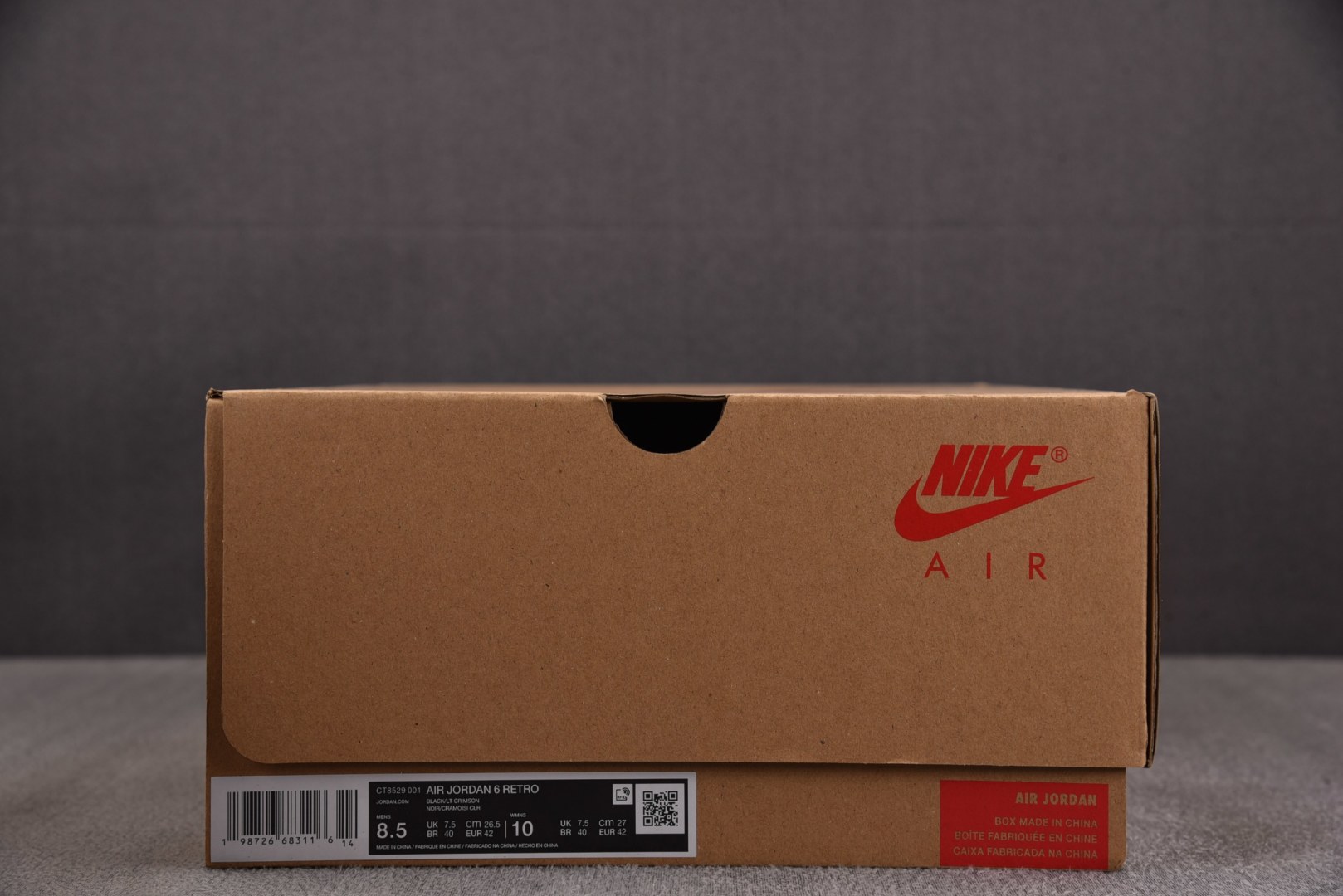 AJ6 尺码:40-47.5纯原出品-Air Jordan 6 Retro (2025)黑红 CT852