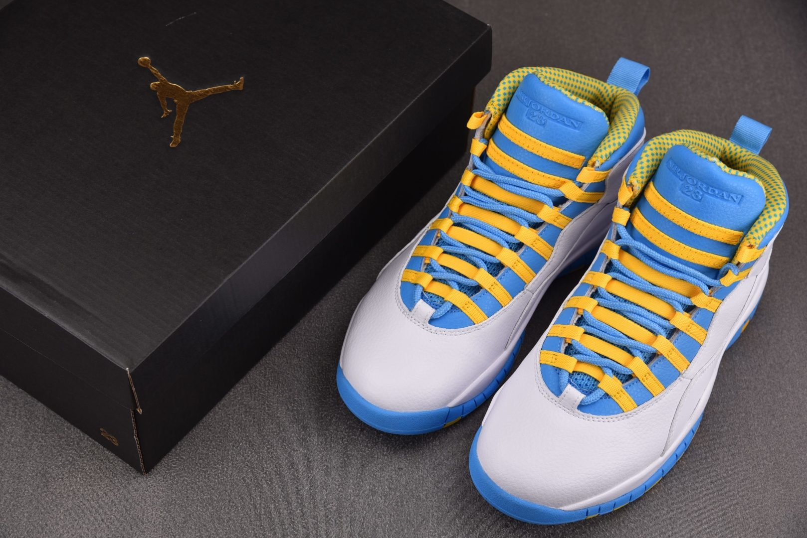 AJ10 尺码:40-47.5纯原出品-Air Jordan 10 Retro HOH 白蓝 HJ677