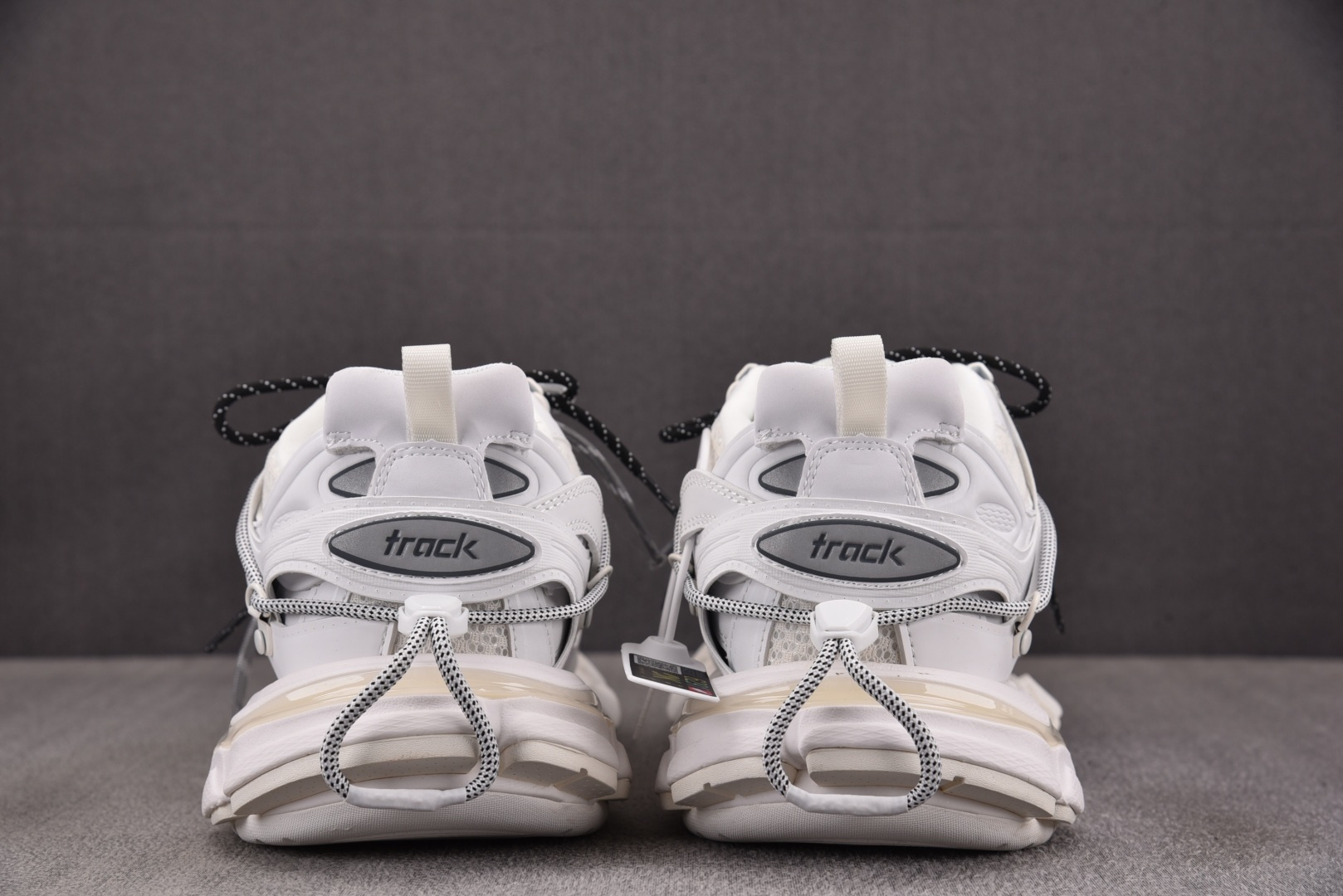 Balenciaga 尺码:35-46 超重偏大一码纯原-Balenciaga Track 白色灰绑带 