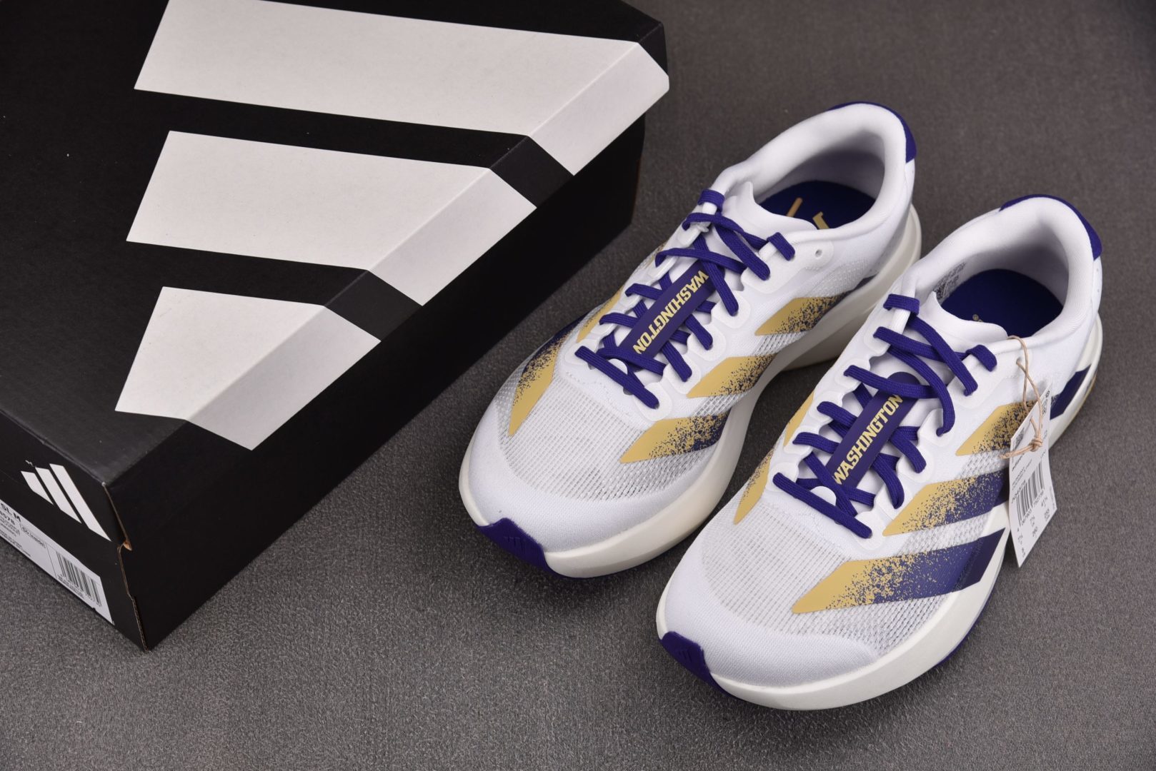 Ad Adizero Evo SL Nebraska 白紫 JQ4578 尺寸36 36⅔ 37⅓ 38