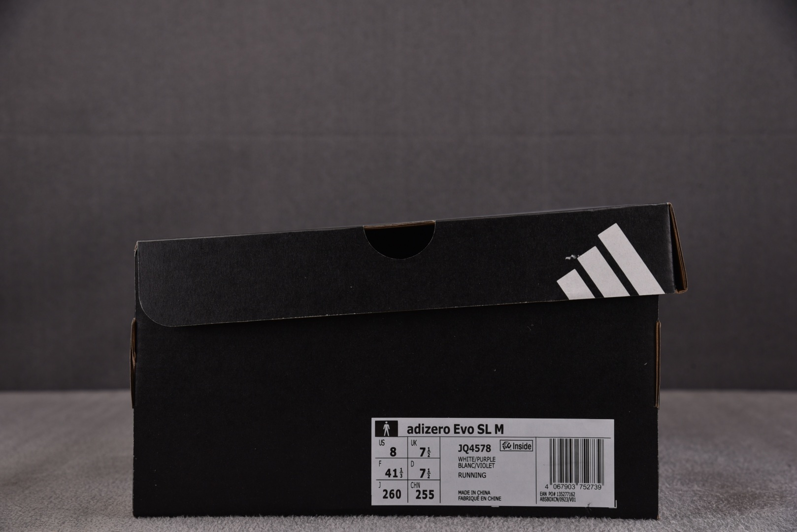 Ad Adizero Evo SL Nebraska 白紫 JQ4578 尺寸36 36⅔ 37⅓ 38