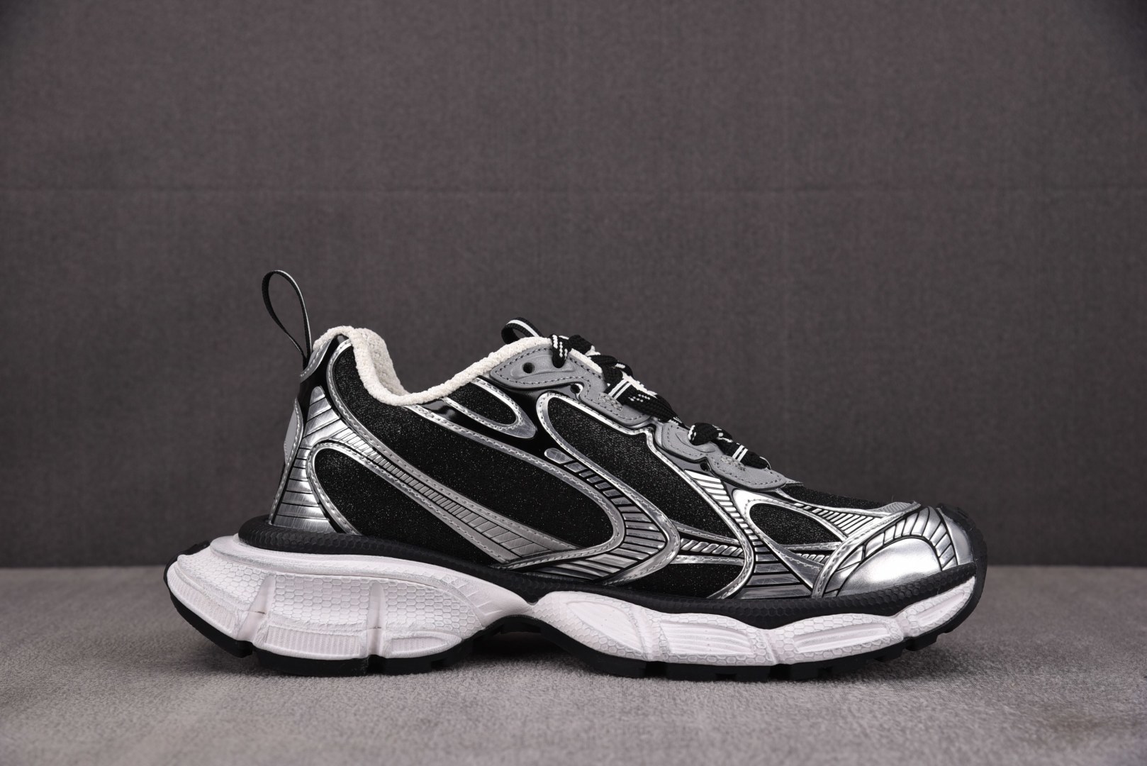 3XL巴黎 尺码:35-46 偏大一码纯原版出品-Balenciaga 3XL LUREX NW 白黑银