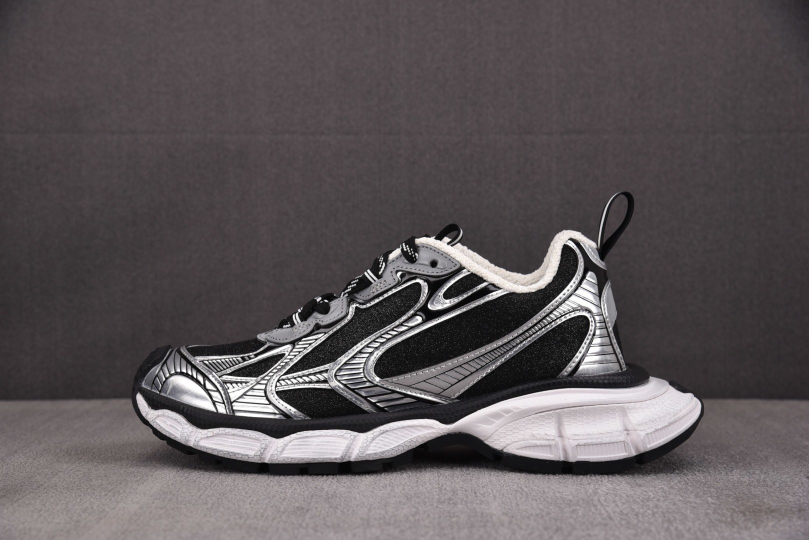 3XL巴黎 尺码:35-46 偏大一码纯原版出品-Balenciaga 3XL LUREX NW 白黑银