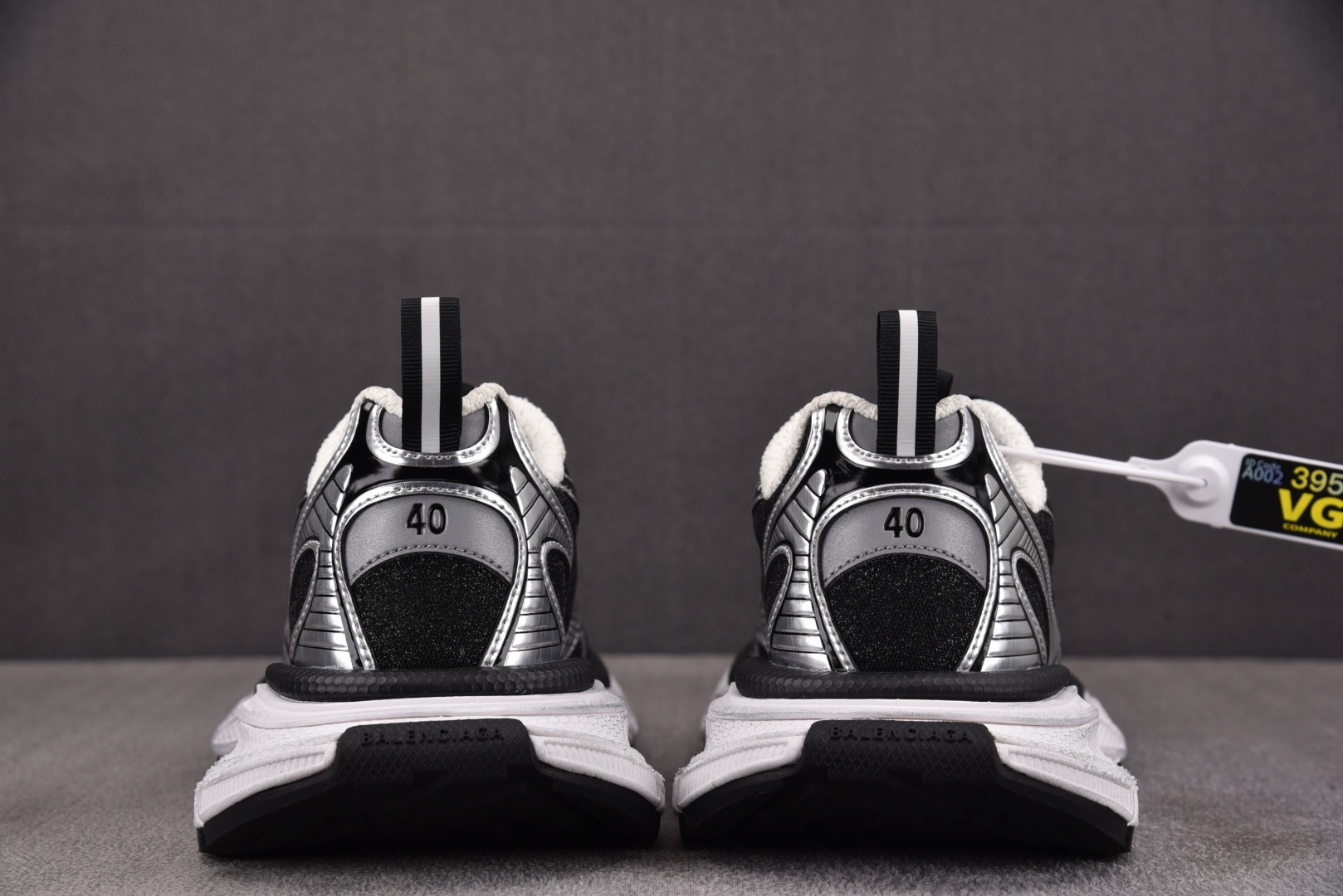 3XL巴黎 尺码:35-46 偏大一码纯原版出品-Balenciaga 3XL LUREX NW 白黑银