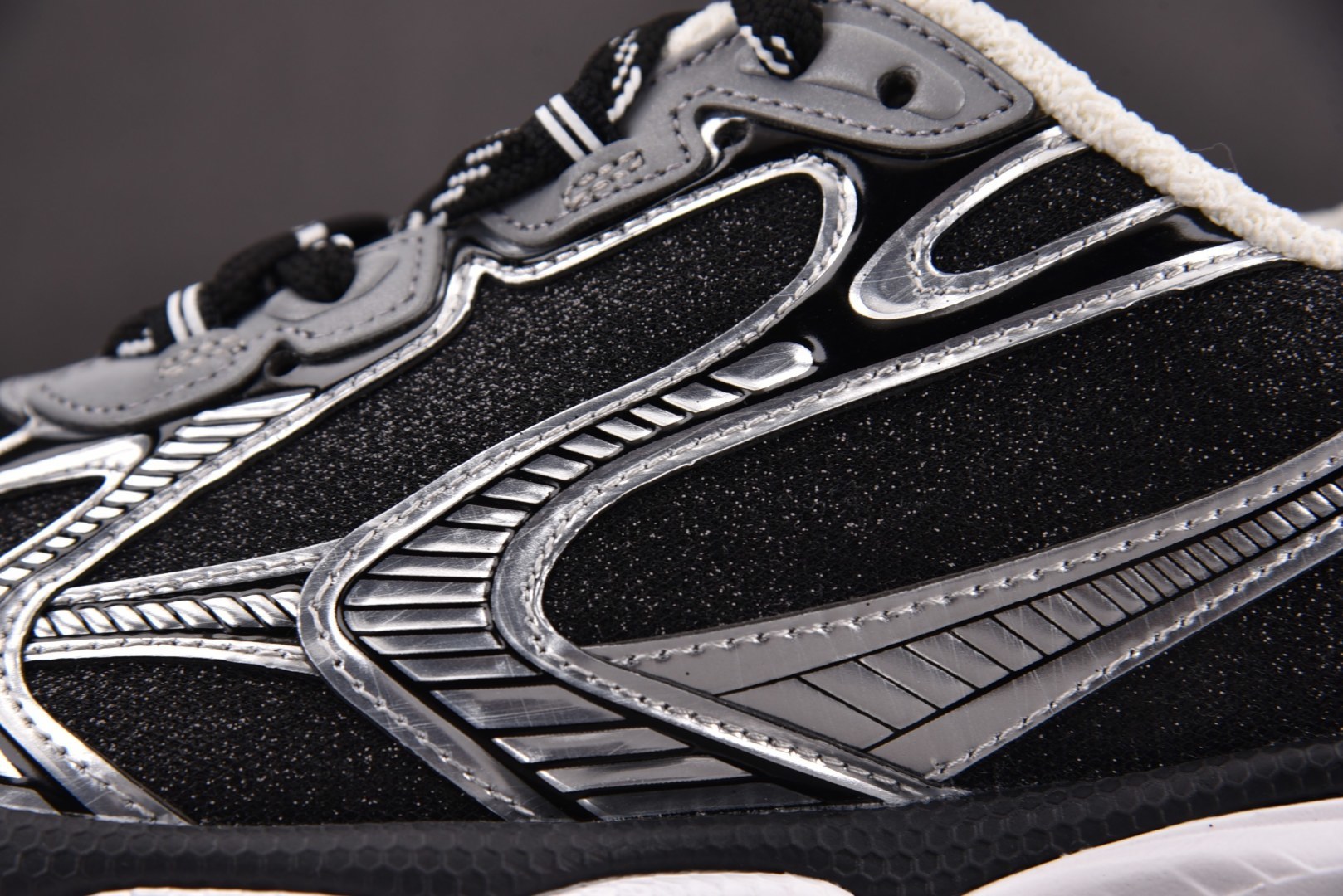 3XL巴黎 尺码:35-46 偏大一码纯原版出品-Balenciaga 3XL LUREX NW 白黑银