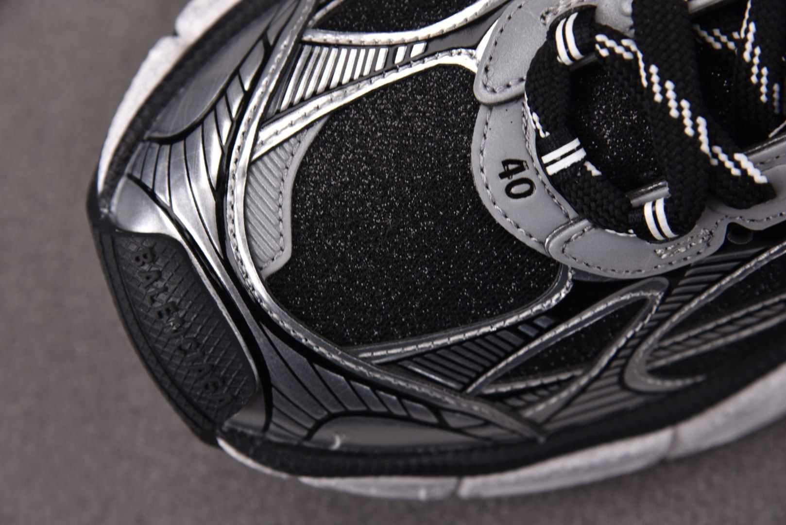 3XL巴黎 尺码:35-46 偏大一码纯原版出品-Balenciaga 3XL LUREX NW 白黑银