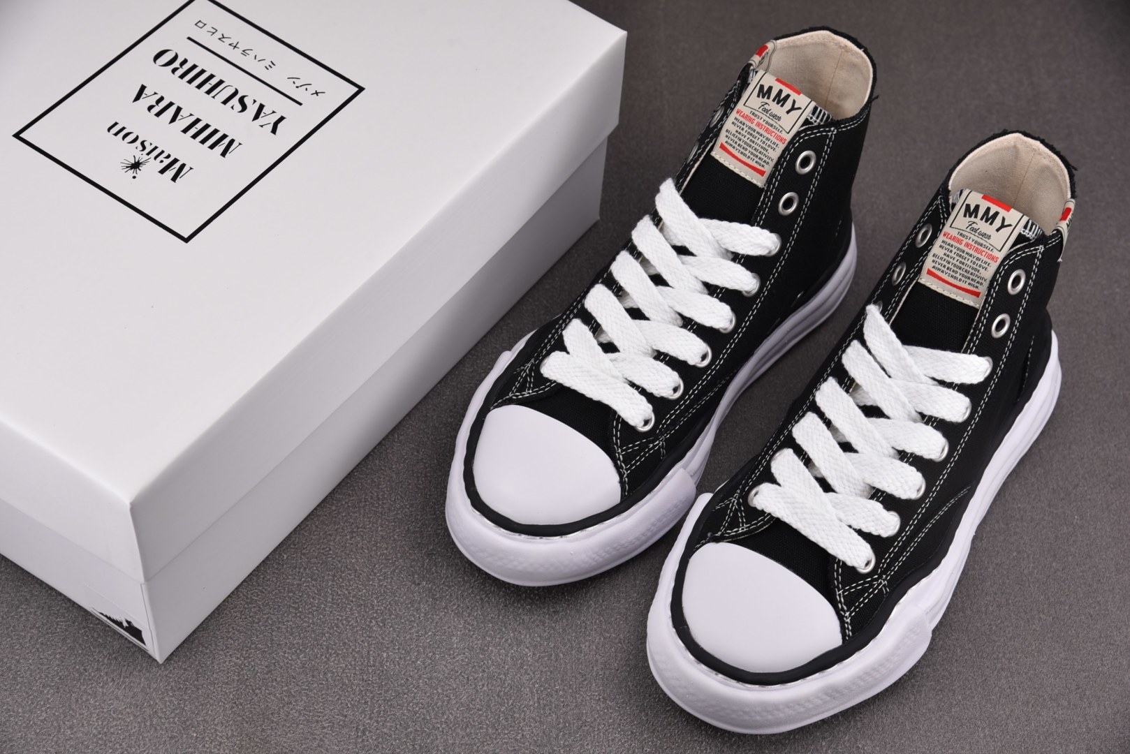 MMY 尺码36-45纯原版出品-MIHARA YASUHIRO High Black 黑色 No.73