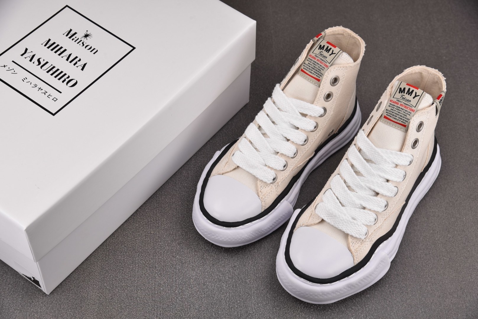 MMY 尺码36-45纯原版出品-MIHARA YASUHIRO High 米白 No.738 YZ02