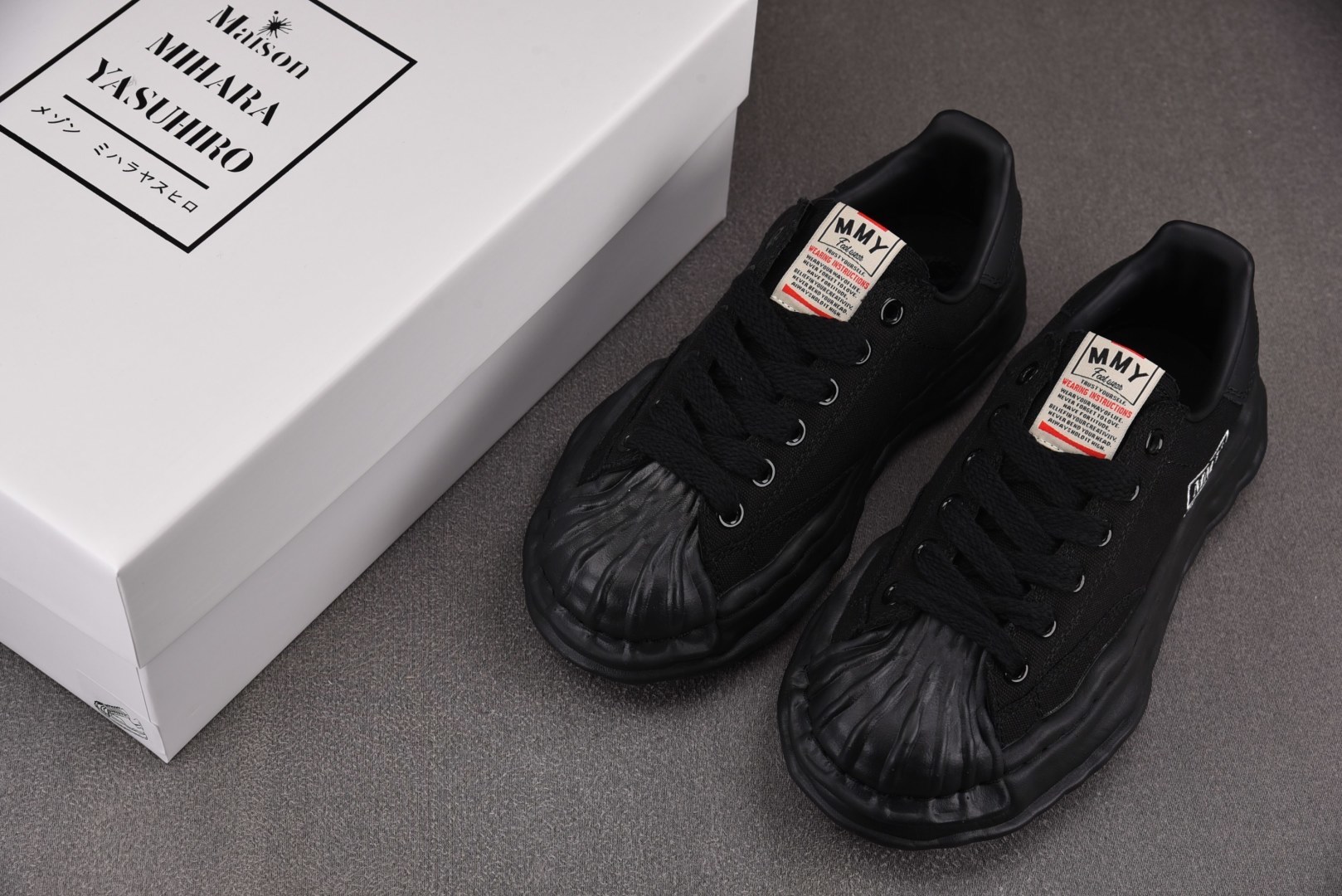 MMY 尺码36-45纯原版出品-MIHARA YASUHIRO 黑色白刺绣 No.707 YZ022尺