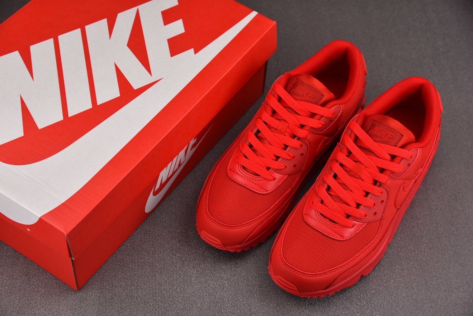 Max 尺码:36-46纯原出品-NK Air Max 90 Triple Red 红色 CZ7918-