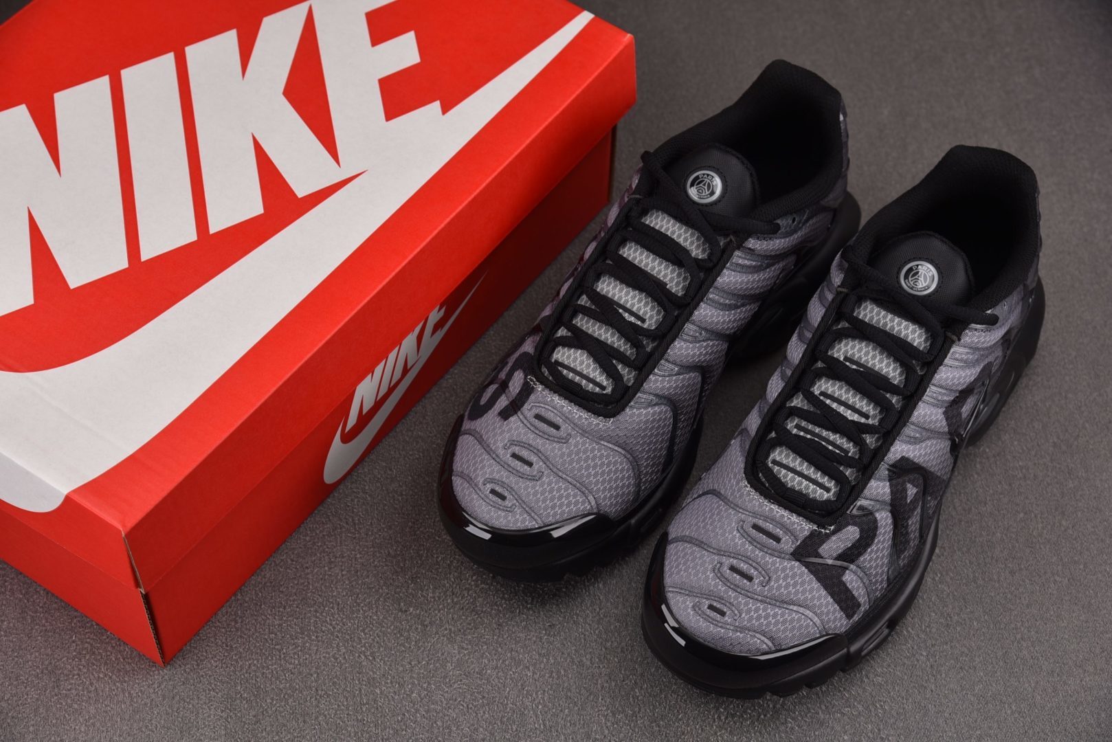 Max 尺码:36-46纯原出品-NK Air Max Plus PSG Black Particle 