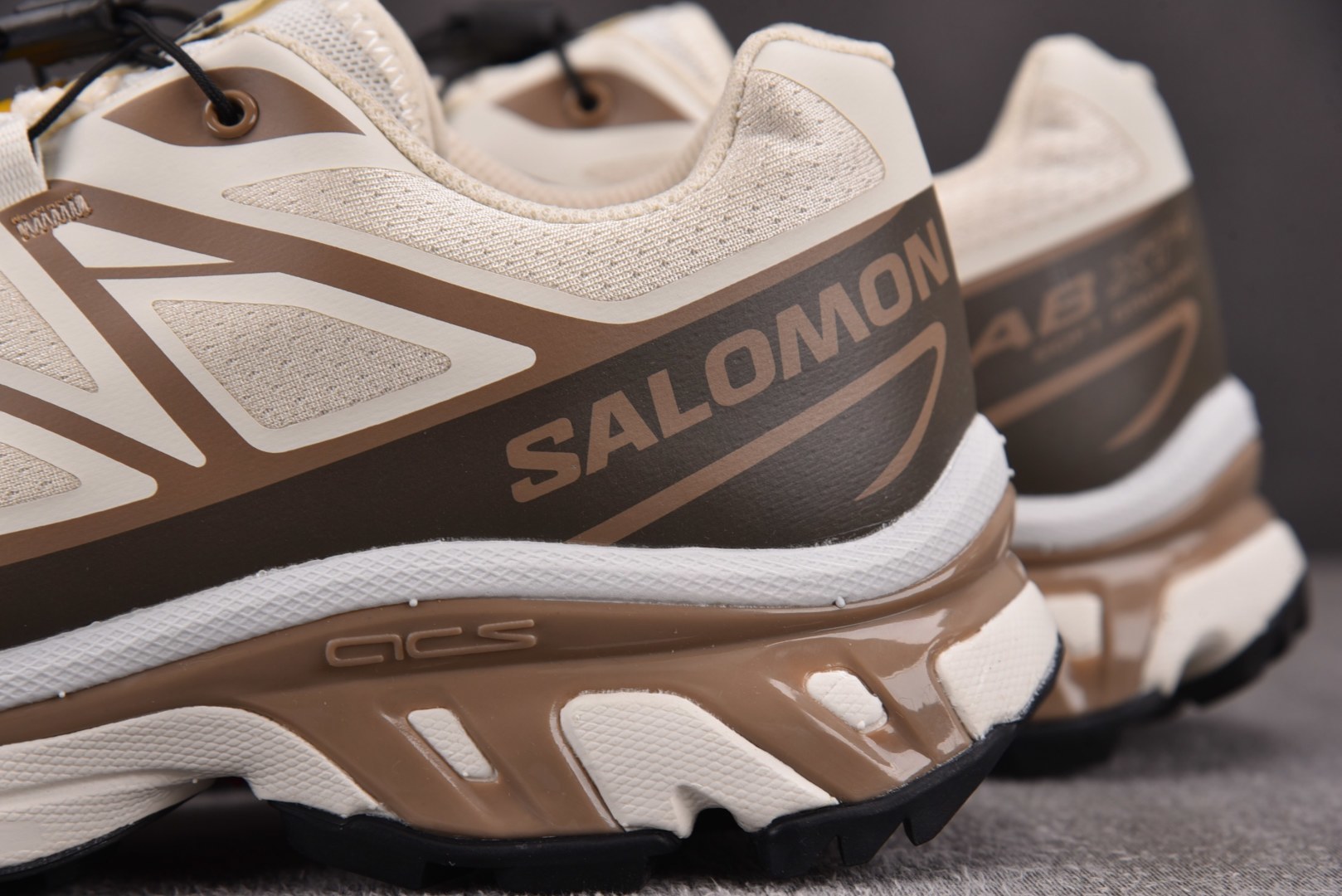 Salomon 尺码:36-46.5纯原版出品-Salomon XT-6 Almond Milk Por