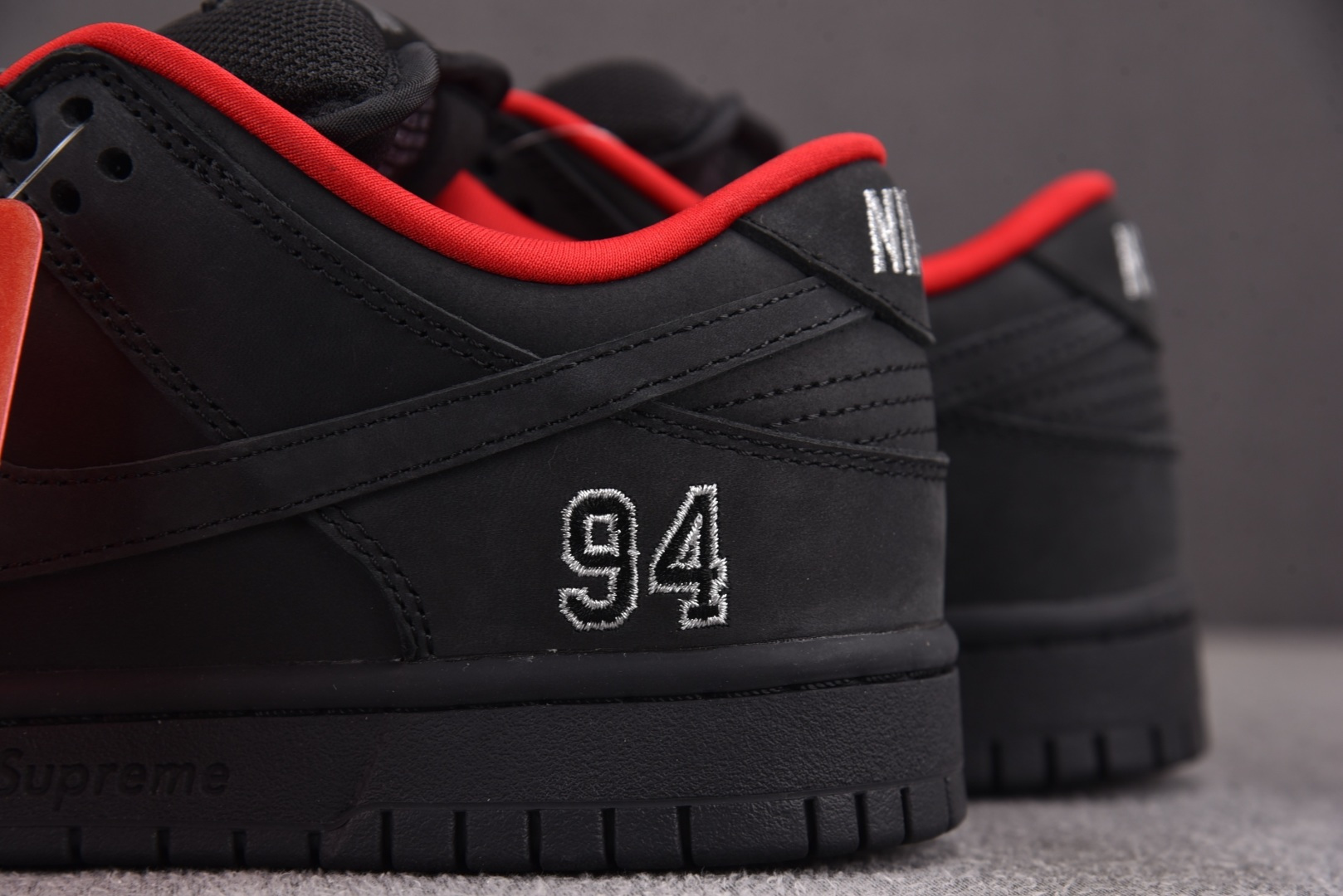 Dunk 尺码:36-47.5纯原出品-SB Dunk Low Supreme 94 Black 黑色 