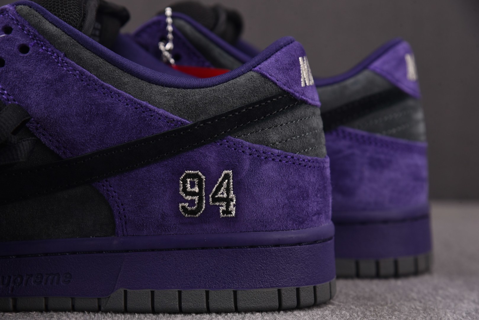 Dunk 尺码:36-47.5纯原出品-SB Dunk Low Supreme 94 Ink 墨水 黑紫