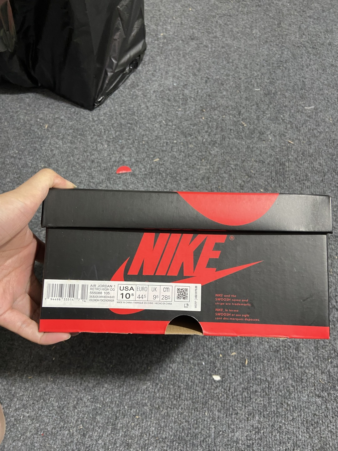 AJ1黑摩卡 尺码36-47.5纯原出品-Air Jordan 1 Retro High OG‘Dark