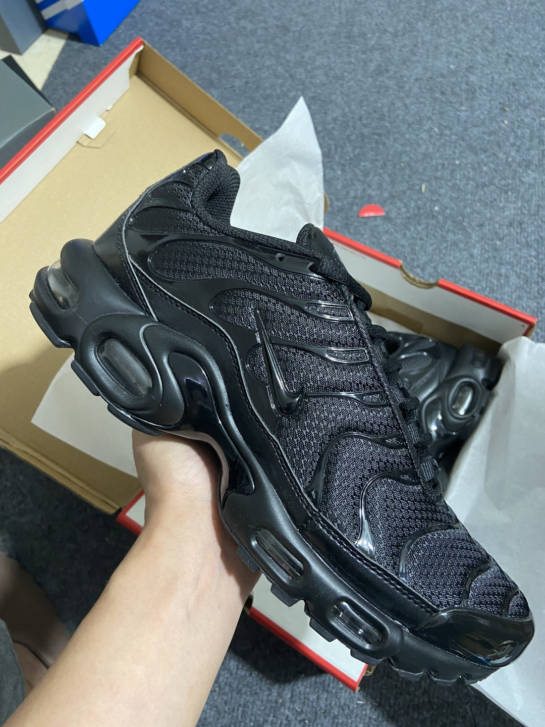 Max 尺码:36-47.5纯原版出品-NK Air Max Plus Triple Black 全黑 