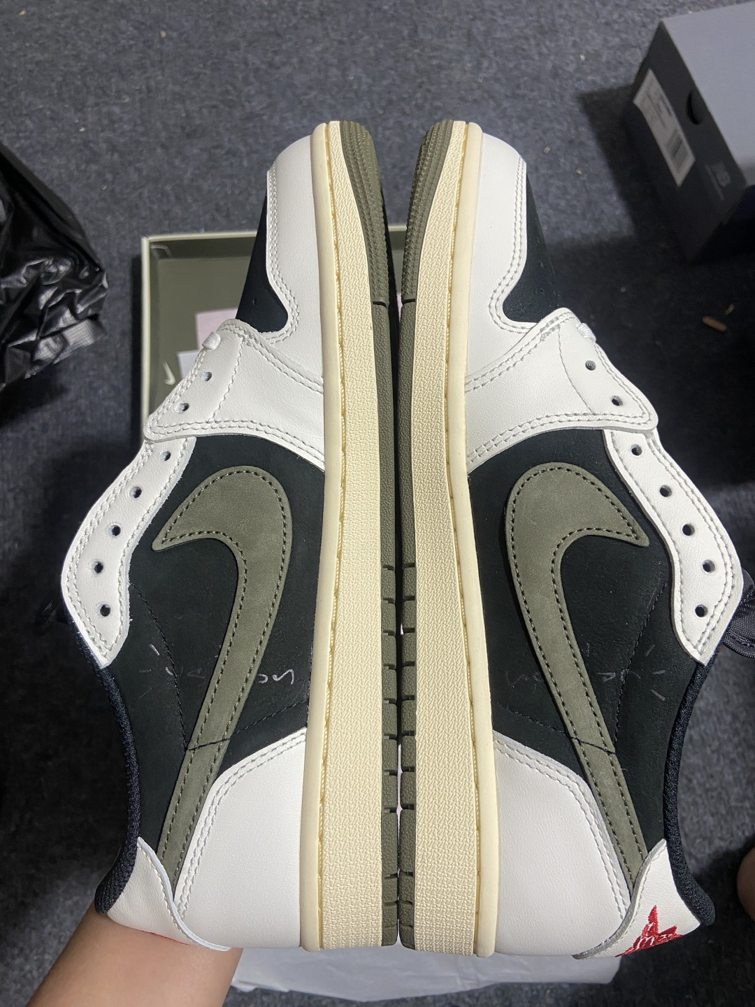 AJ Low黑绿橄榄 尺码:36-47.5纯原-Travis Scott X Jordan Air Jo