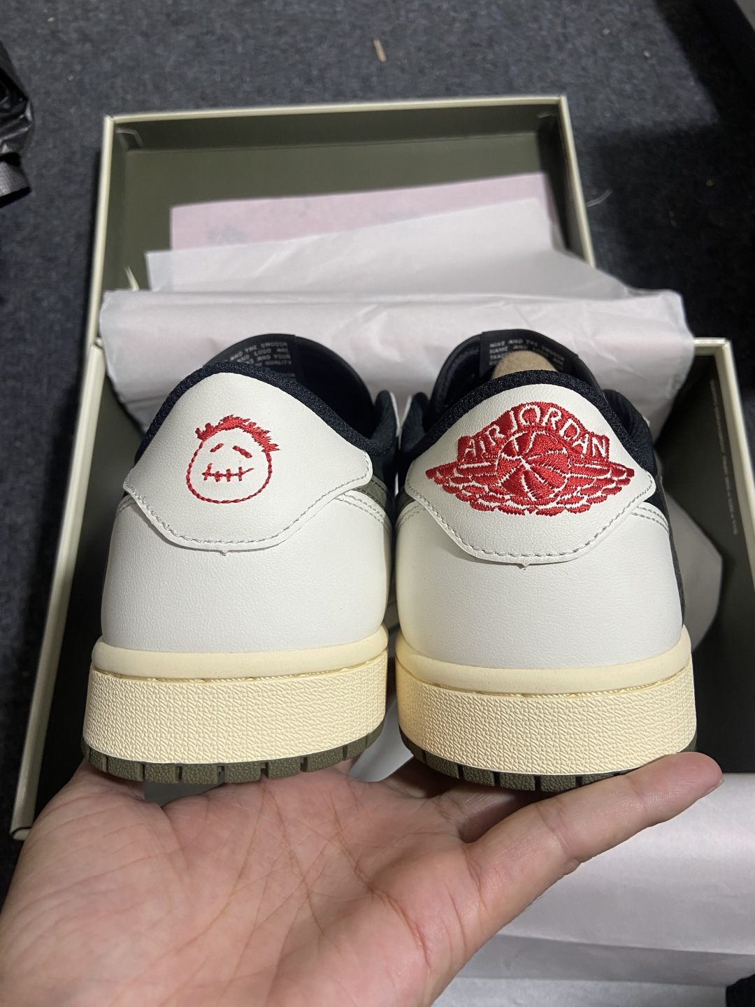 AJ Low黑绿橄榄 尺码:36-47.5纯原-Travis Scott X Jordan Air Jo