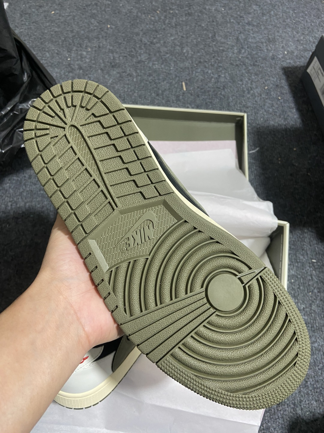 AJ Low黑绿橄榄 尺码:36-47.5纯原-Travis Scott X Jordan Air Jo