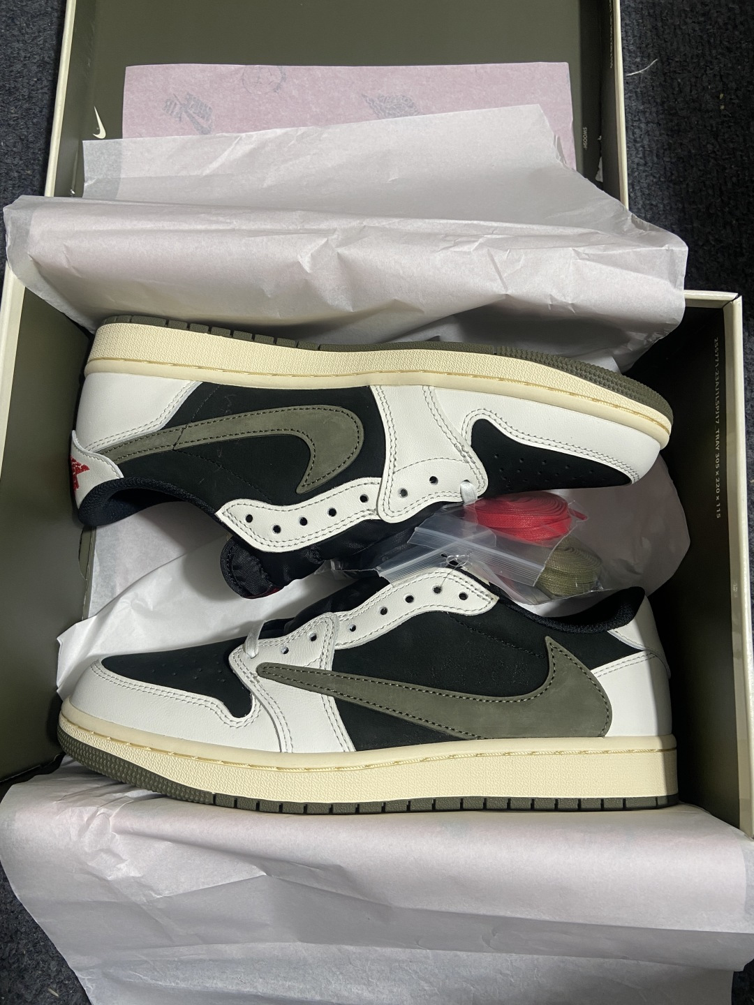 AJ Low黑绿橄榄 尺码:36-47.5纯原-Travis Scott X Jordan Air Jo