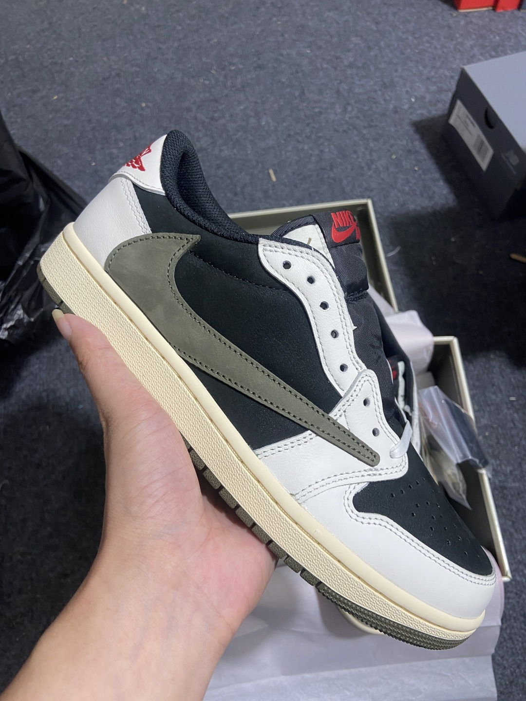 AJ Low黑绿橄榄 尺码:36-47.5纯原-Travis Scott X Jordan Air Jo