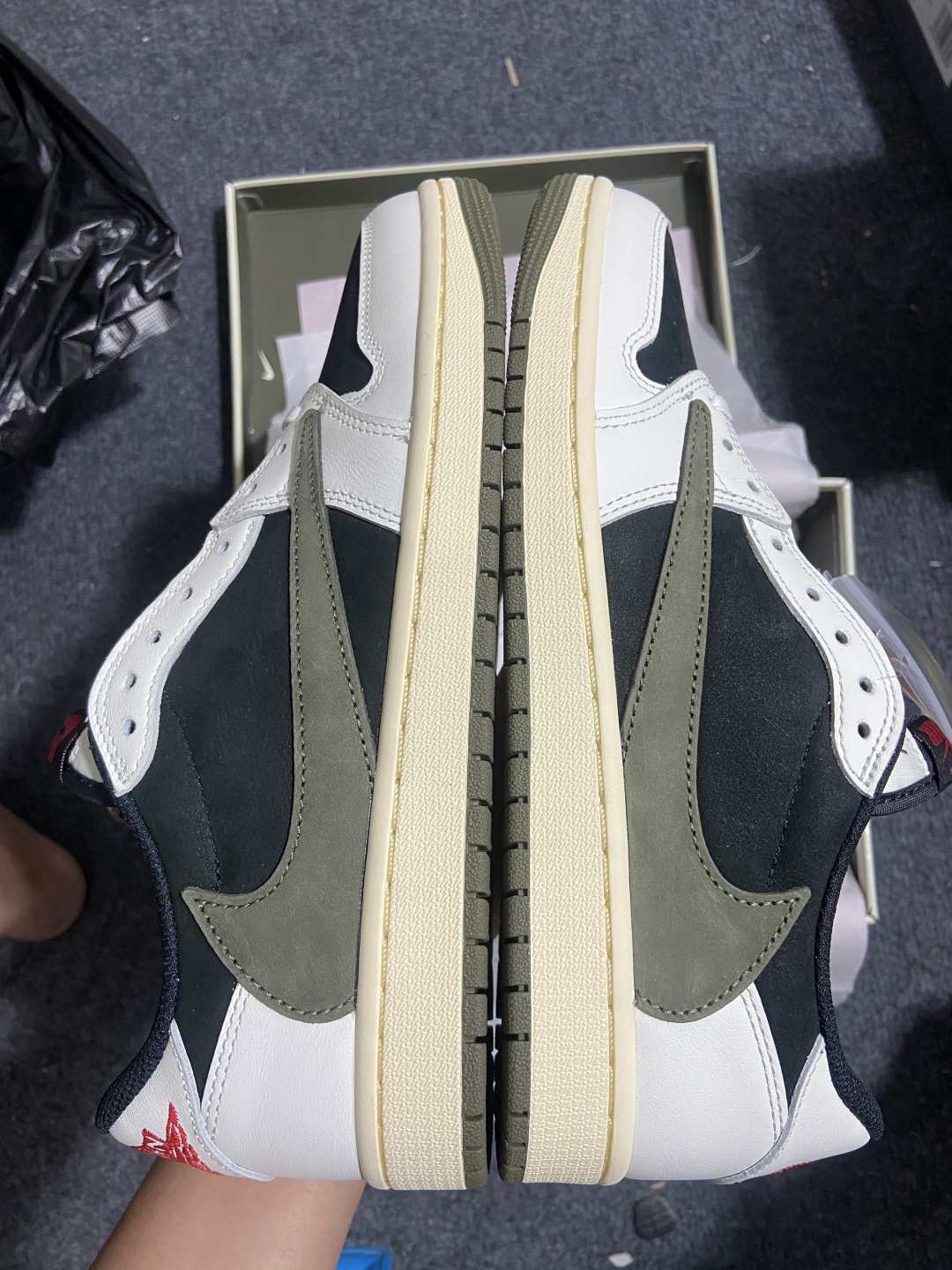 AJ Low黑绿橄榄 尺码:36-47.5纯原-Travis Scott X Jordan Air Jo