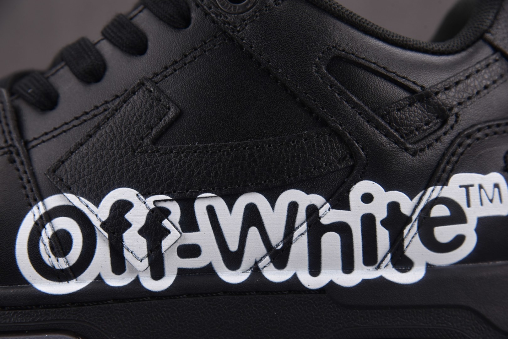 OFF 尺码36-47纯原版出品-OFF-WHITE 系带印花 黑色 YZ002尺码36 37 38 3