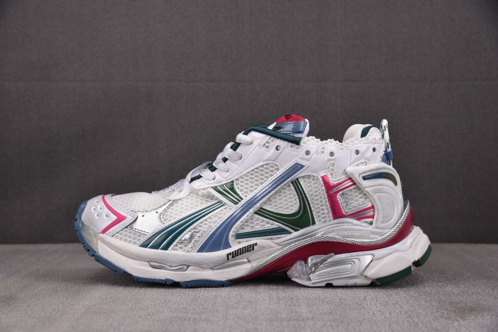 巴黎世家 尺码:35-46 纯原-Balenciaga Runner 绒面 白灰黄 YZ018 偏大一码