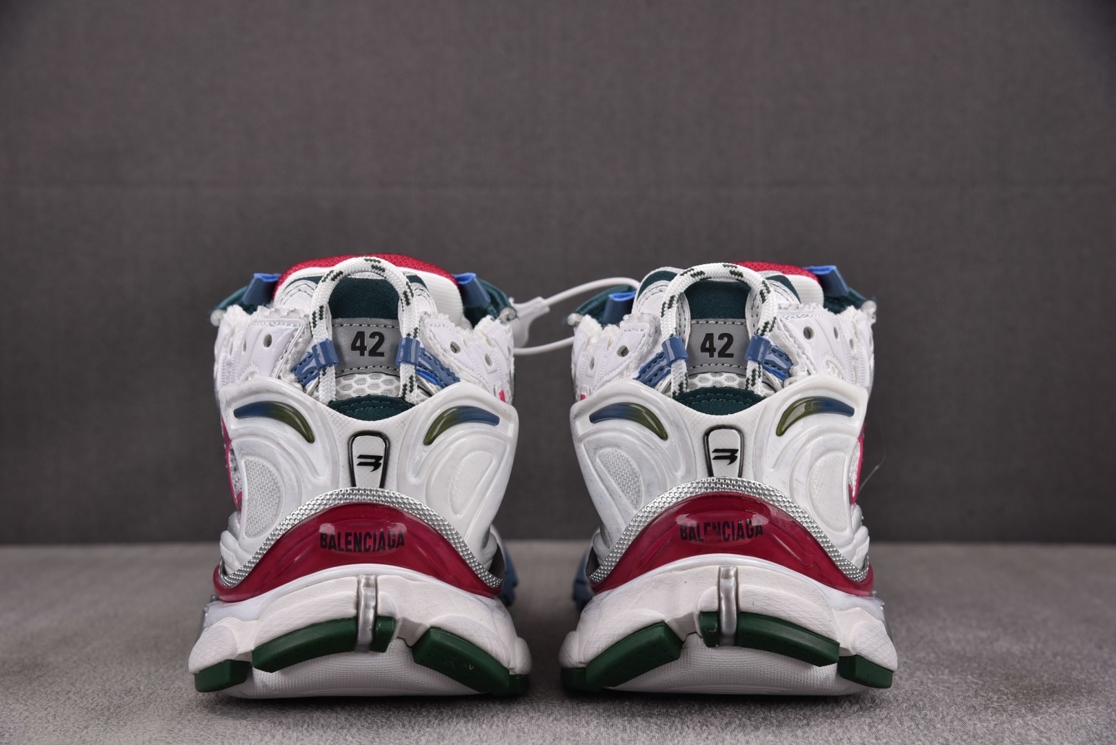 巴黎世家 尺码:35-46 纯原-Balenciaga Runner 绒面 白灰黄 YZ018 偏大一码