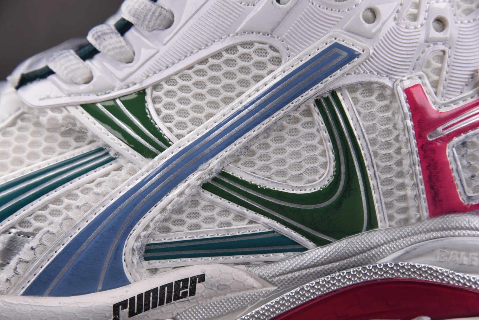 巴黎世家 尺码:35-46 纯原-Balenciaga Runner 绒面 白灰黄 YZ018 偏大一码