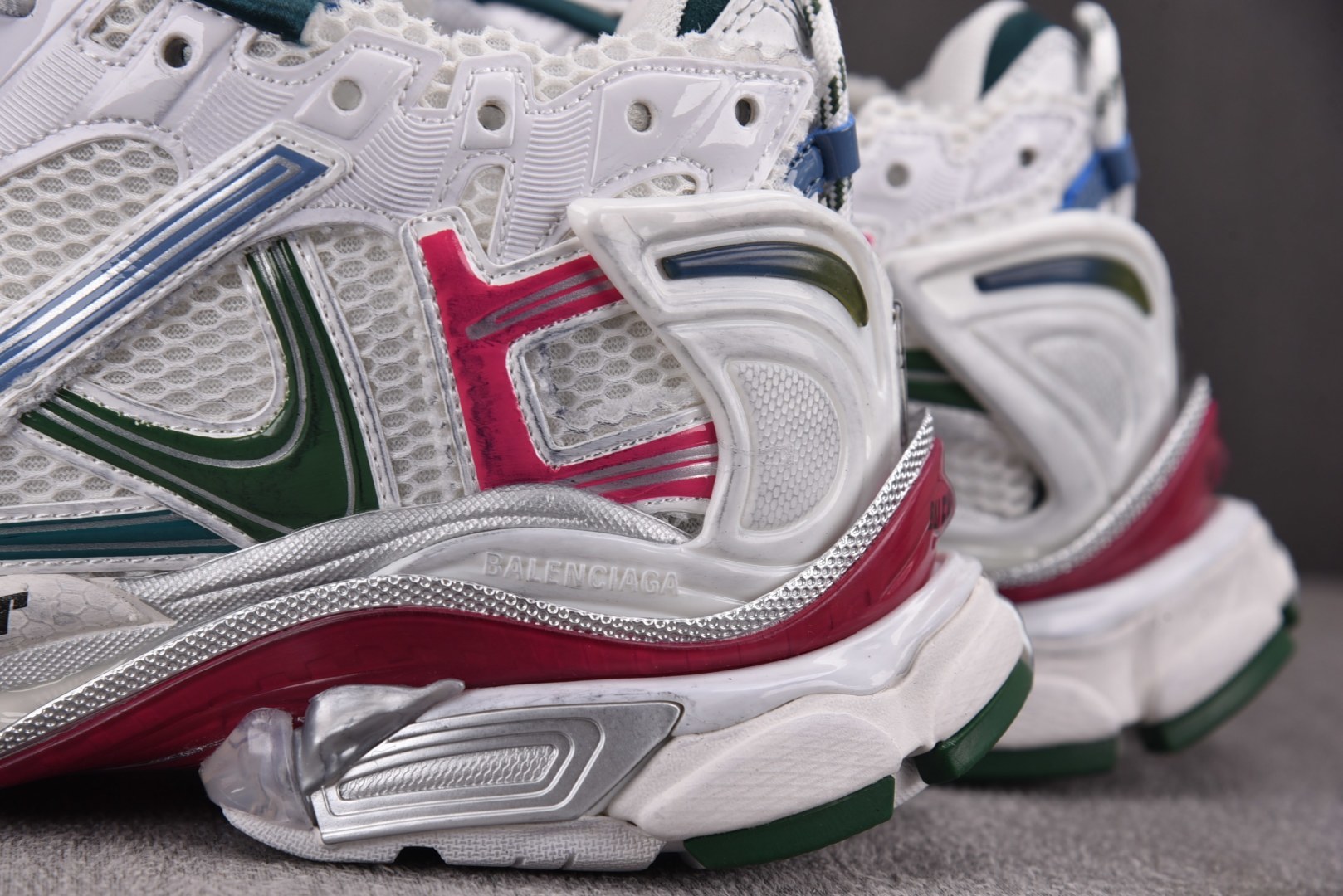 巴黎世家 尺码:35-46 纯原-Balenciaga Runner 绒面 白灰黄 YZ018 偏大一码