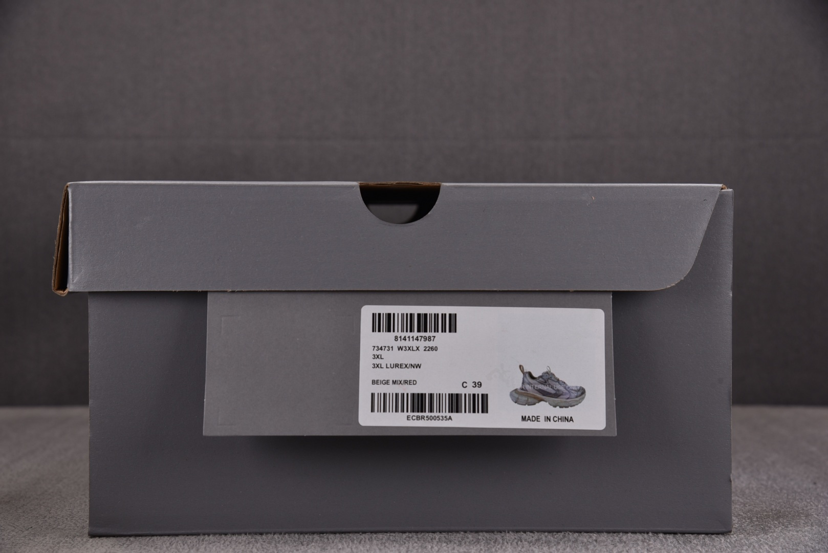 3XL巴黎 尺码:35-46 偏大一码纯原版出品-Balenciaga 3XL LUREX NW 米色 