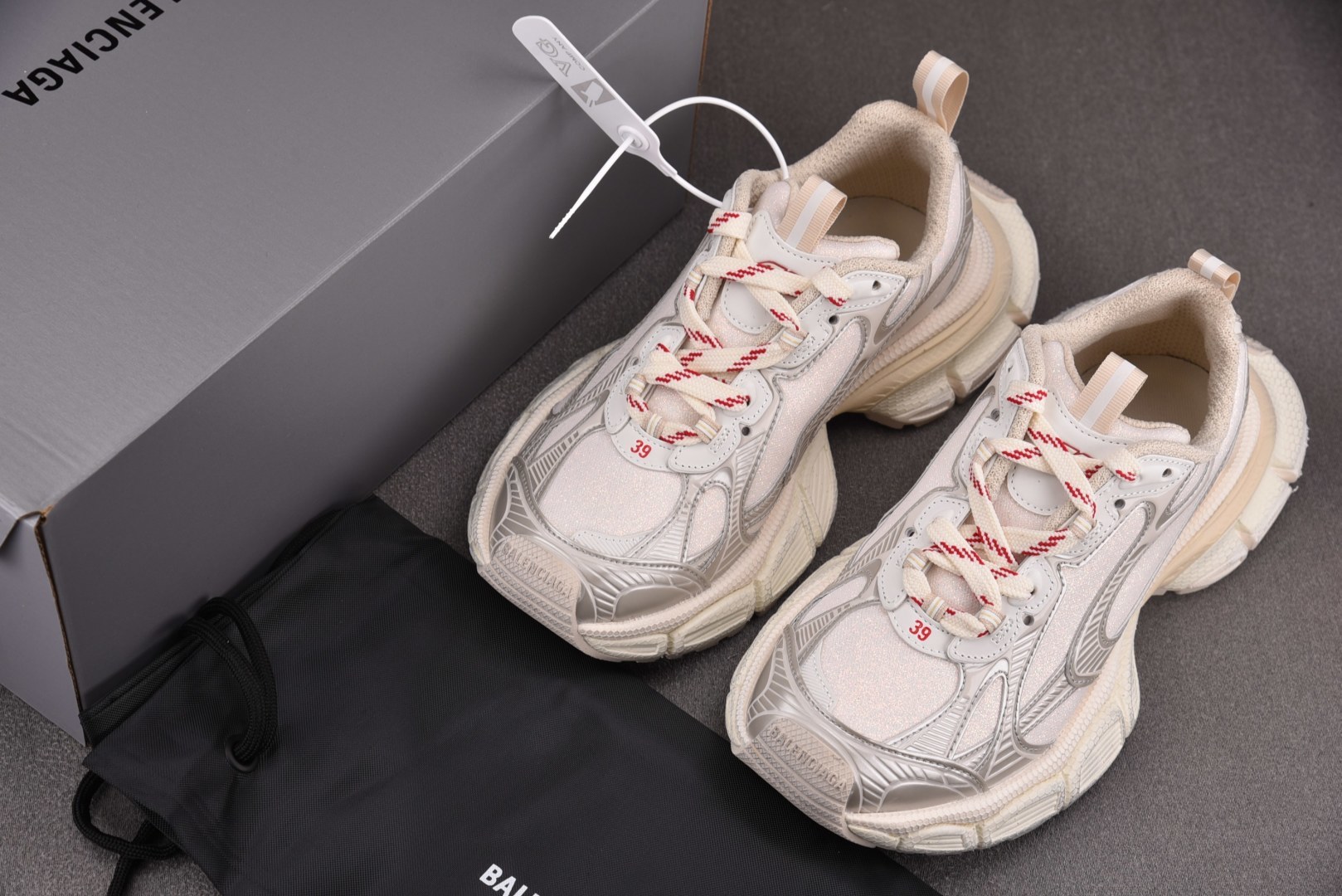 3XL巴黎 尺码:35-46 偏大一码纯原版出品-Balenciaga 3XL LUREX NW 米色 
