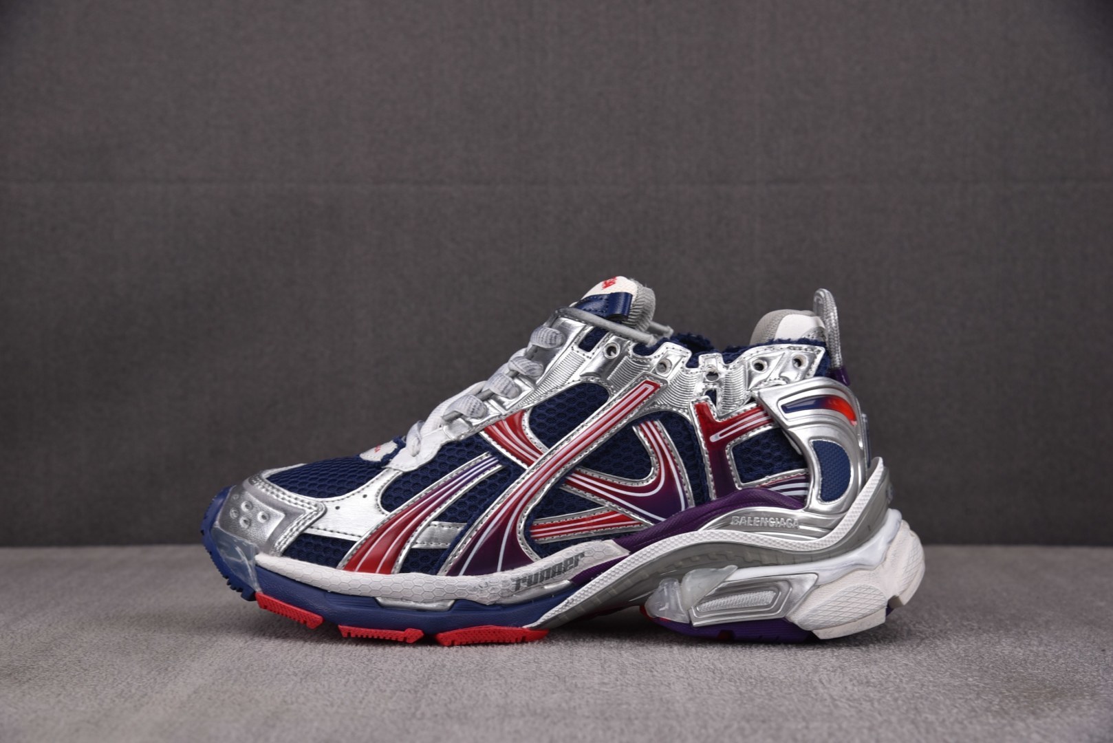 巴黎 尺码:35-46 偏大一码纯原版出品-Balenciaga Runner Gradient 深蓝银