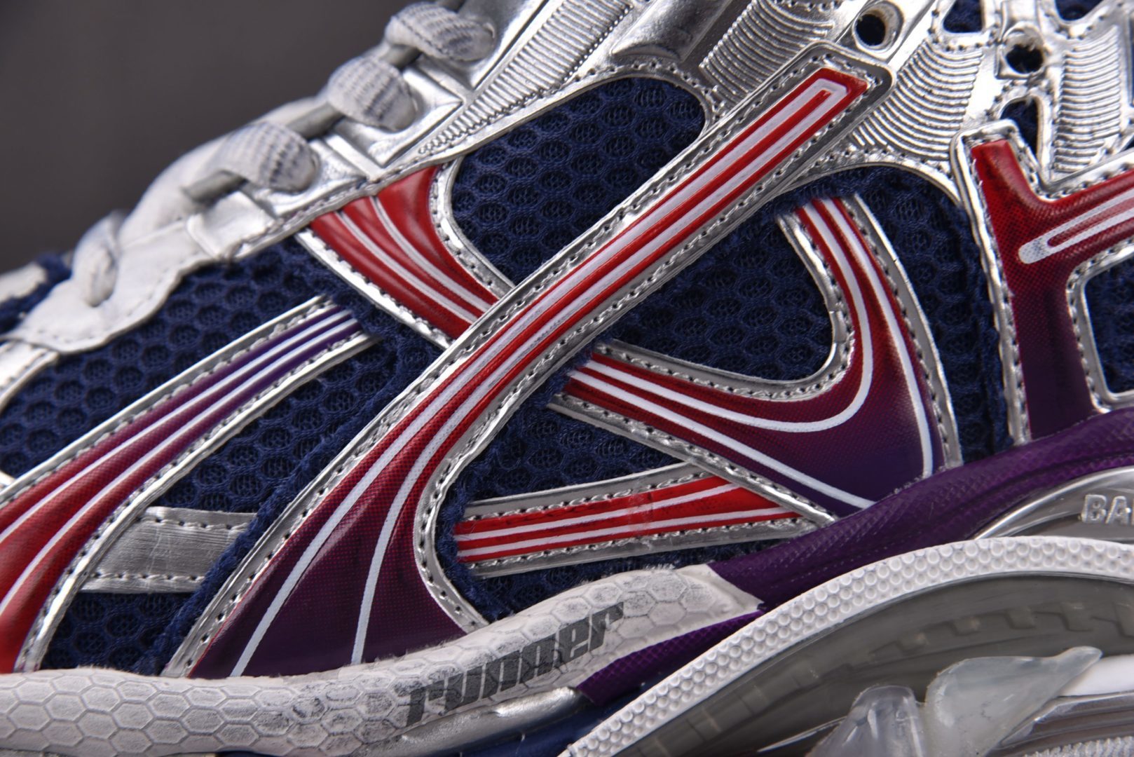 巴黎 尺码:35-46 偏大一码纯原版出品-Balenciaga Runner Gradient 深蓝银