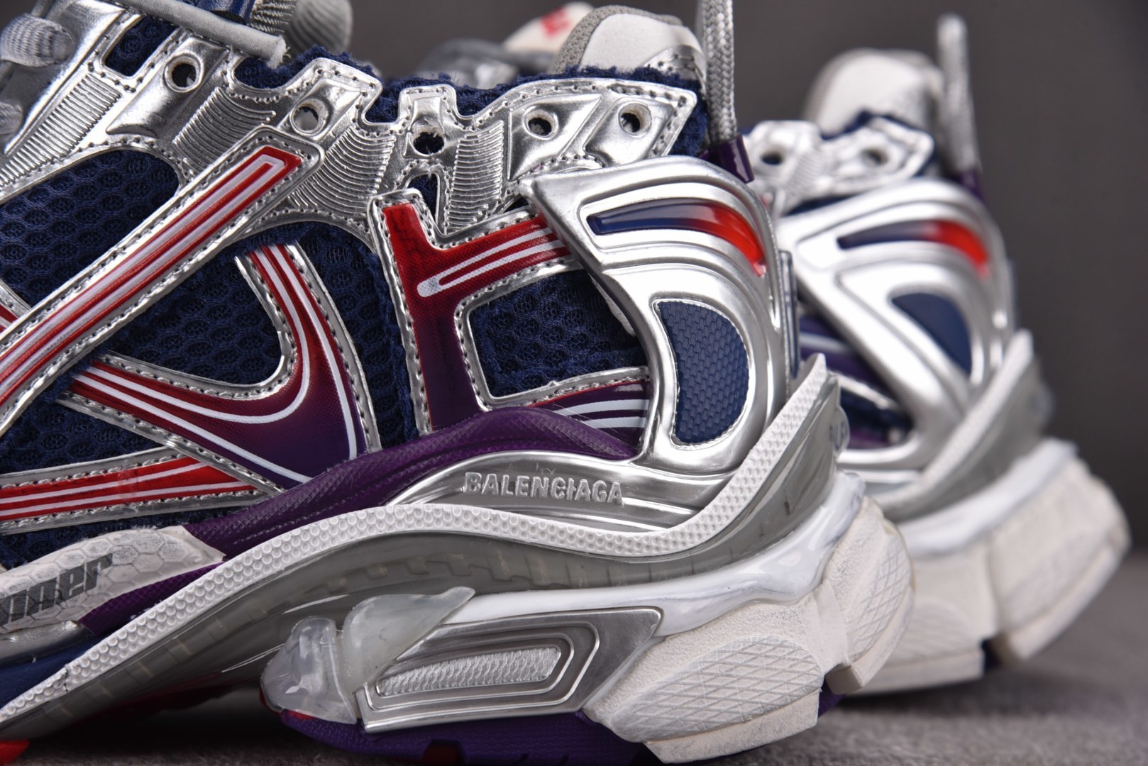 巴黎 尺码:35-46 偏大一码纯原版出品-Balenciaga Runner Gradient 深蓝银