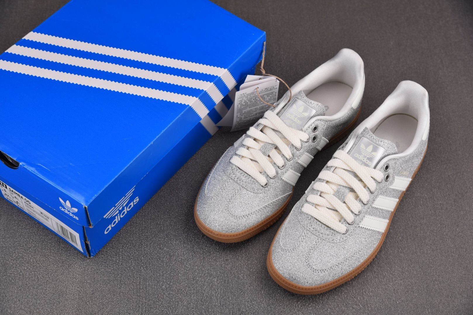 Originals Size:36-45纯原出品-AD Samba Shine Silver Metal