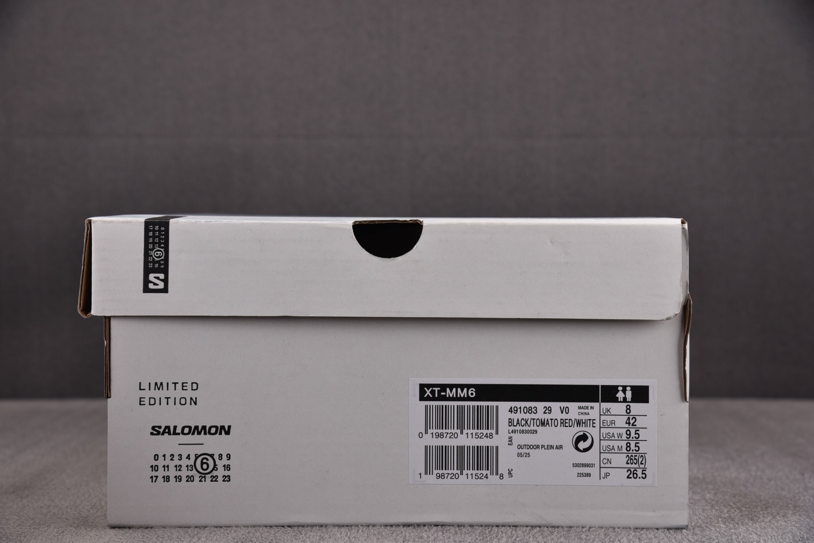 Salomon 尺码:36-45纯原版出品-MM6 Salomon XT-6 黑红 29 YZ024尺寸