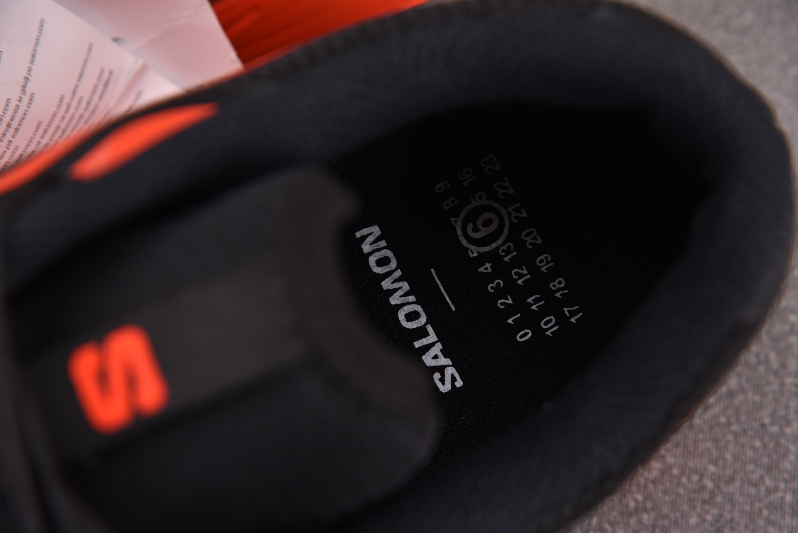 Salomon 尺码:36-45纯原版出品-MM6 Salomon XT-6 黑红 29 YZ024尺寸