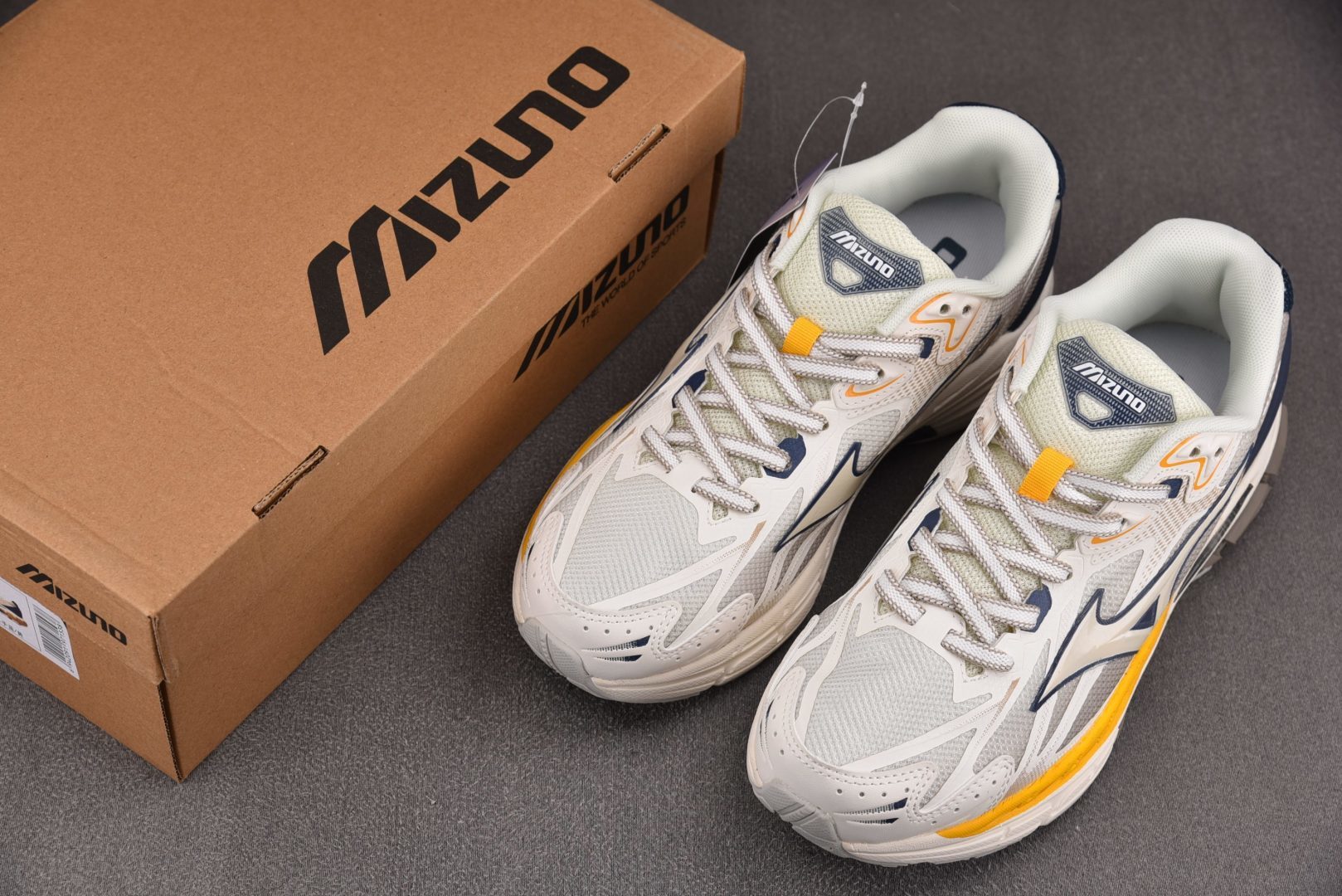 美津浓 尺码:36-45纯原出品-Mizuno Halo Mix 白黄 D1GH YZ039尺码：36 