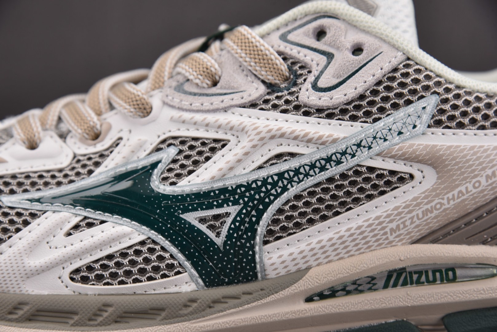 美津浓 尺码:36-45纯原出品-Mizuno Halo Mix 白灰绿 D1GH YZ039尺码：36