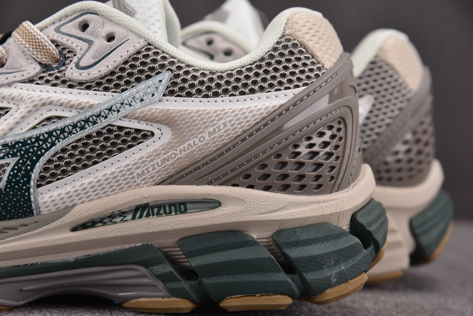 美津浓 尺码:36-45纯原出品-Mizuno Halo Mix 白灰绿 D1GH YZ039尺码：36