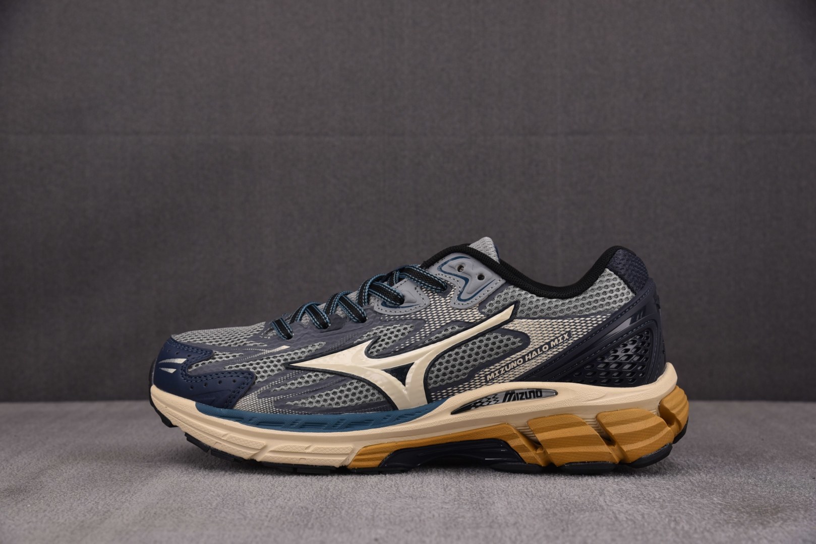 美津浓 尺码:36-45纯原出品-Mizuno Halo Mix 深蓝灰 D1GH YZ039尺码：36