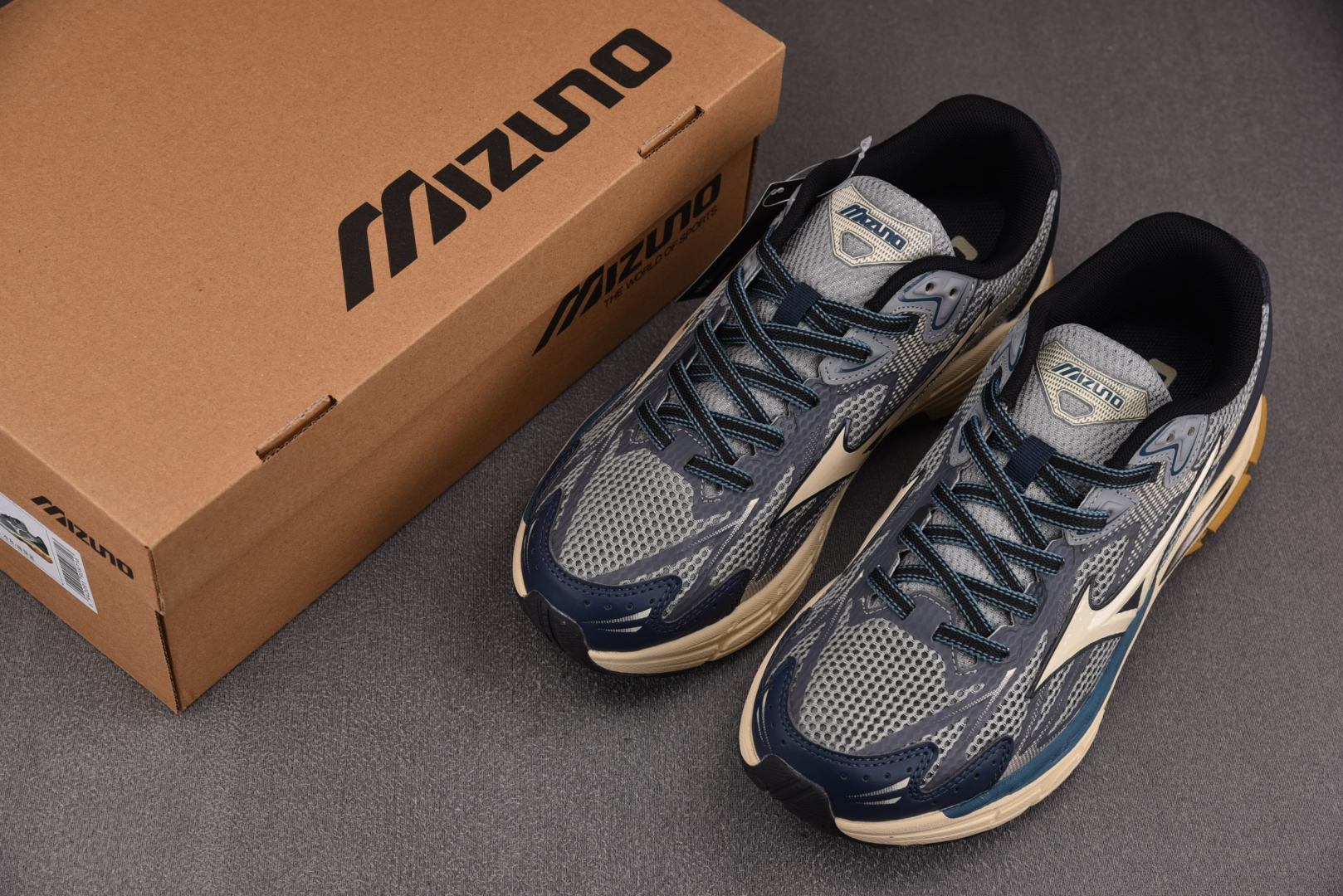 美津浓 尺码:36-45纯原出品-Mizuno Halo Mix 深蓝灰 D1GH YZ039尺码：36