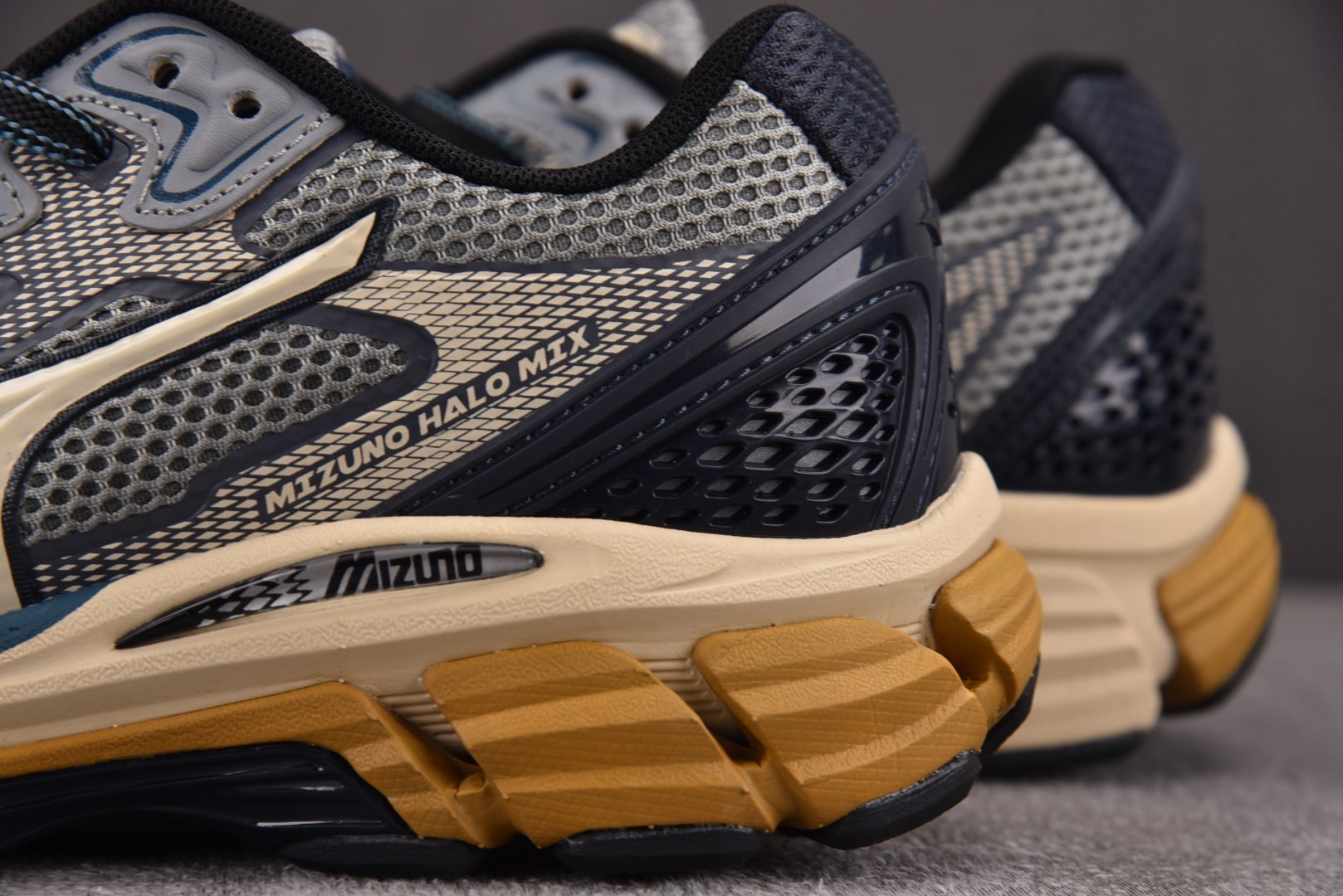 美津浓 尺码:36-45纯原出品-Mizuno Halo Mix 深蓝灰 D1GH YZ039尺码：36