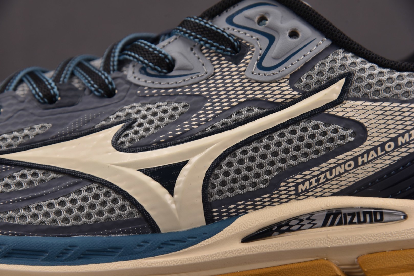 美津浓 尺码:36-45纯原出品-Mizuno Halo Mix 深蓝灰 D1GH YZ039尺码：36