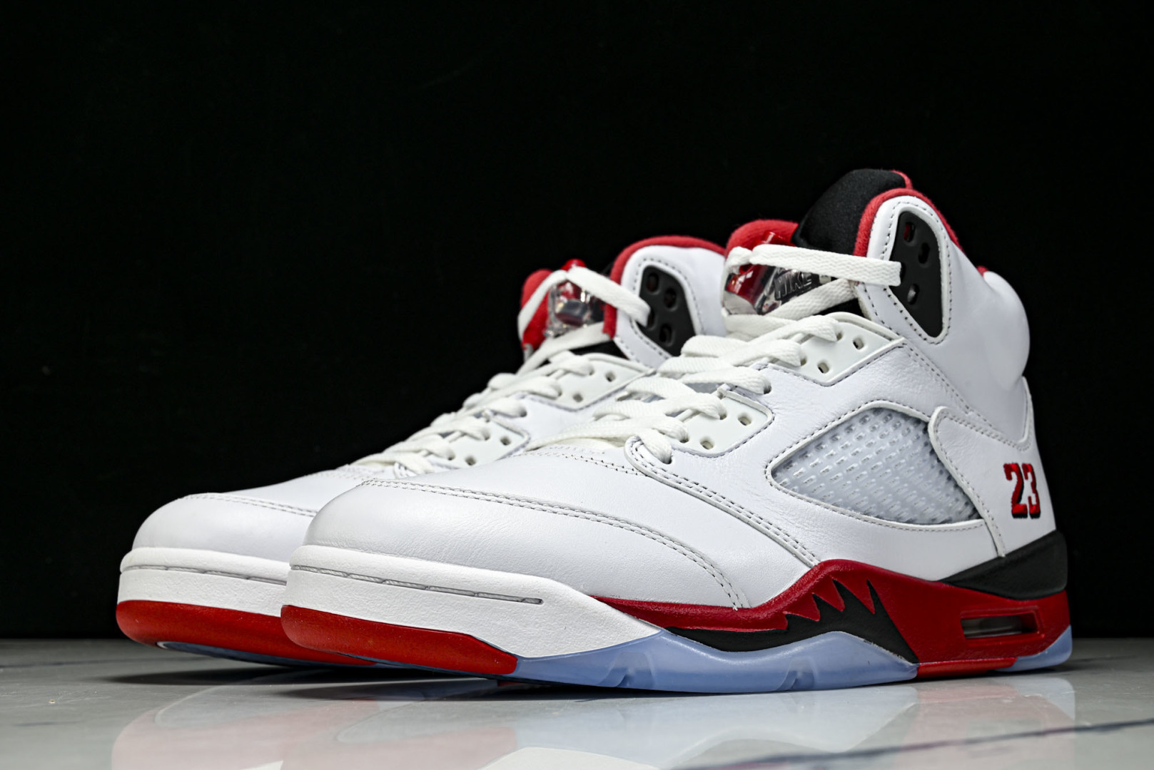AJ5 尺码:40-48.5纯原出品-Air Jordan 5 Retro Fire Red Black