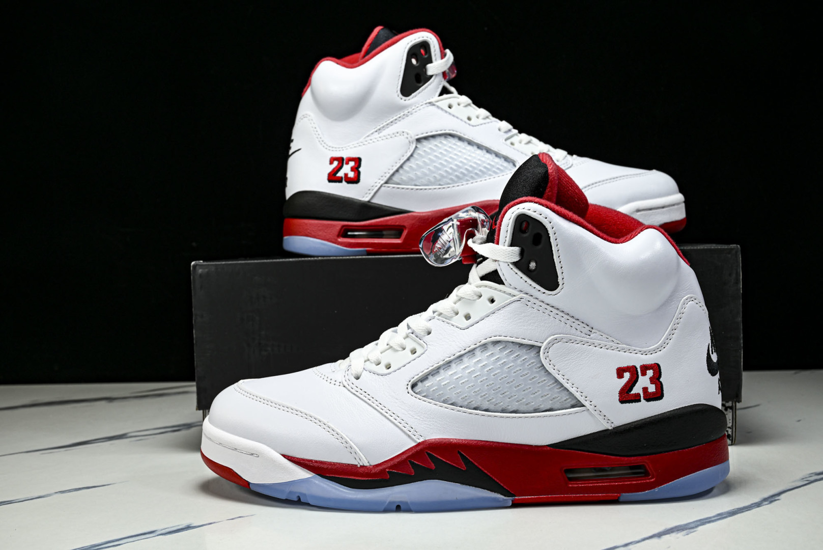 AJ5 尺码:40-48.5纯原出品-Air Jordan 5 Retro Fire Red Black