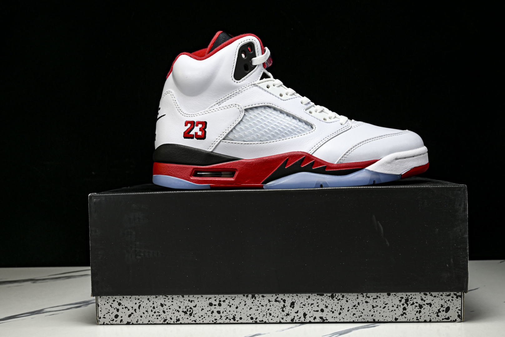 AJ5 尺码:40-48.5纯原出品-Air Jordan 5 Retro Fire Red Black