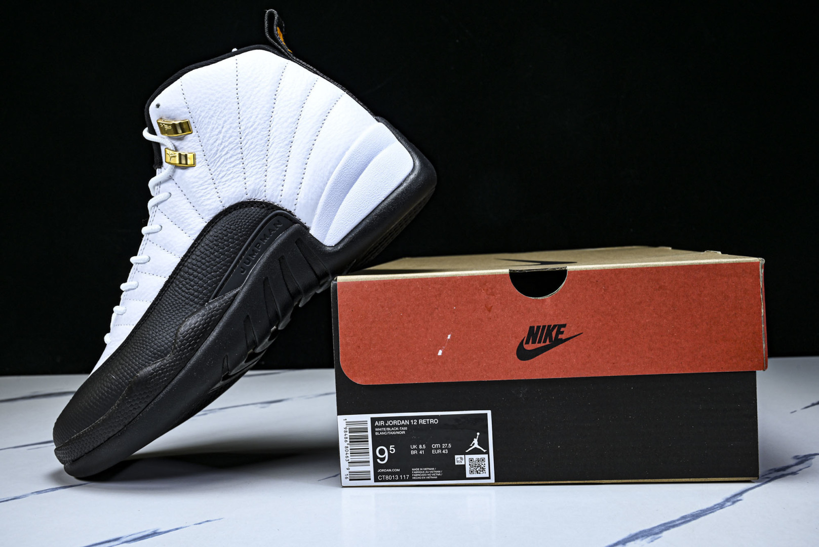 AJ12 尺码:40-48.5纯原出品-Air Jordan 12 Retro Taxi AJ12 乔1